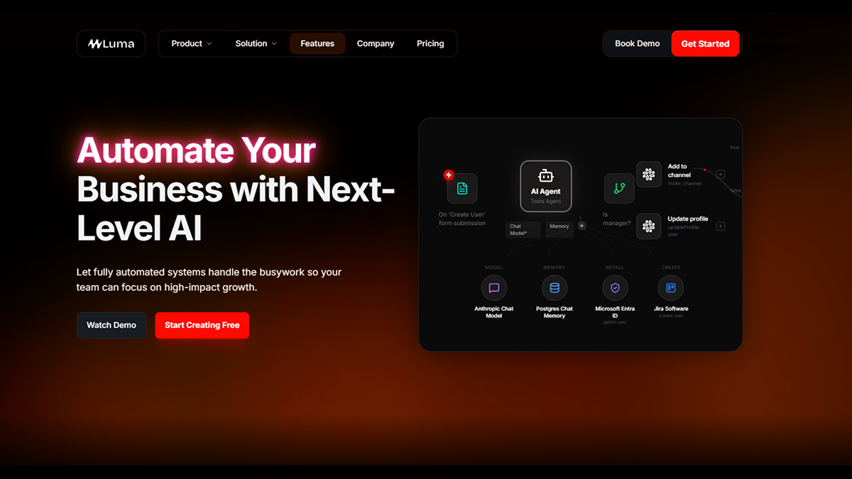 AI Automation Hero Luma